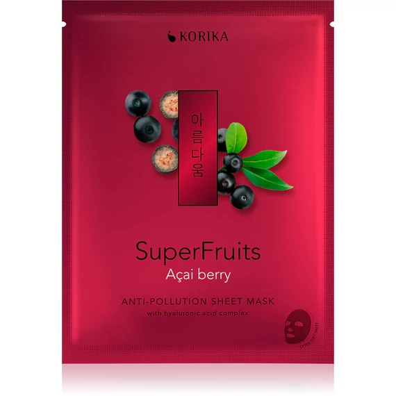 Korika SuperFruits Acai Berry - Anti-pollution Sheet Mask